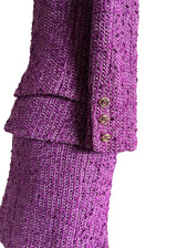 CHANEL PURPLE TWEED SET