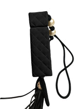 CHANEL VINTAGE SATIN PEARL BOX