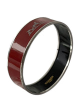 HERMES VINTAGE RED ENAMEL BANGLE