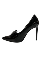 SAINT LAURENT PATENT LEATHER BOW PUMP 39