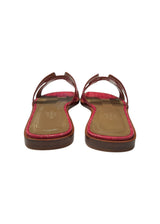 HERMES ALLIGATOR ORAN SANDALS 37.5