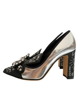 DOLCE&GABBANA METALLIC TOE PUMPS 39