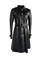 GUCCI LONG BLACK CALFSKIN JACKET 42