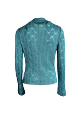 MISSONI BLUE GLITTER EFFECT JACKET 42