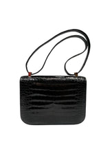 HERMES CONSTANCE 23 CROCODILE NOIR