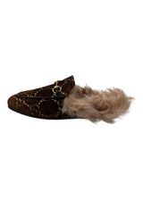 GUCCI PRINCETOWN GG VELVET SLIPPERS 37