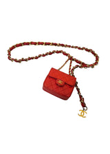 CHAIN BELT WITH MINIATURE BAG CHARM