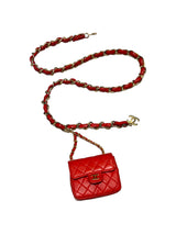 CHAIN BELT WITH MINIATURE BAG CHARM