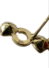 CHANEL I LOVE COCO METAL STRASS HEART EARRINGS