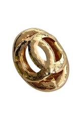 CHANEL VINTAGE CC ROUND BROOCH