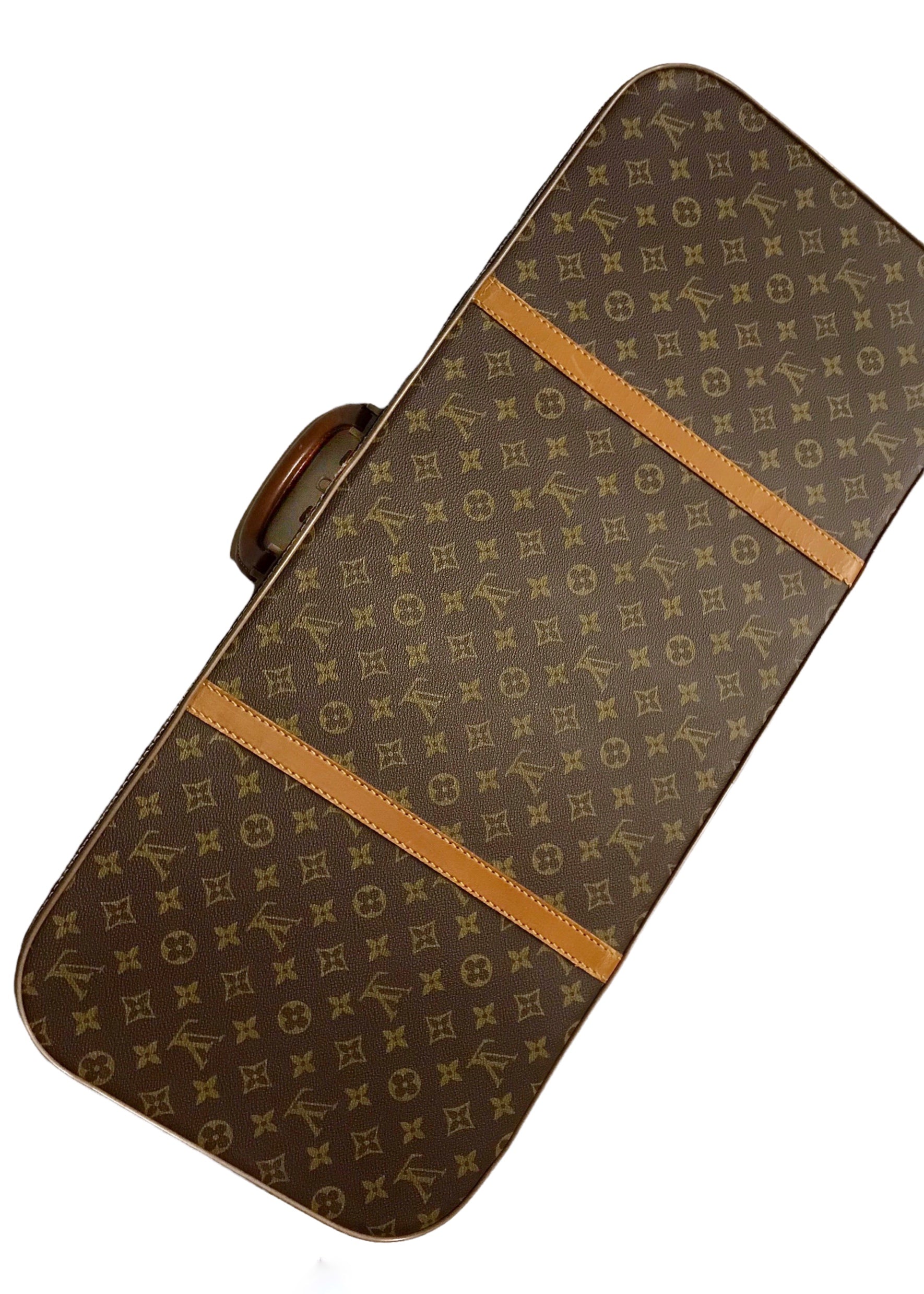 Louis+Vuitton+Serviette+Fermoir+Briefcase%2FDocument+Case+Brown+Leather for  sale online