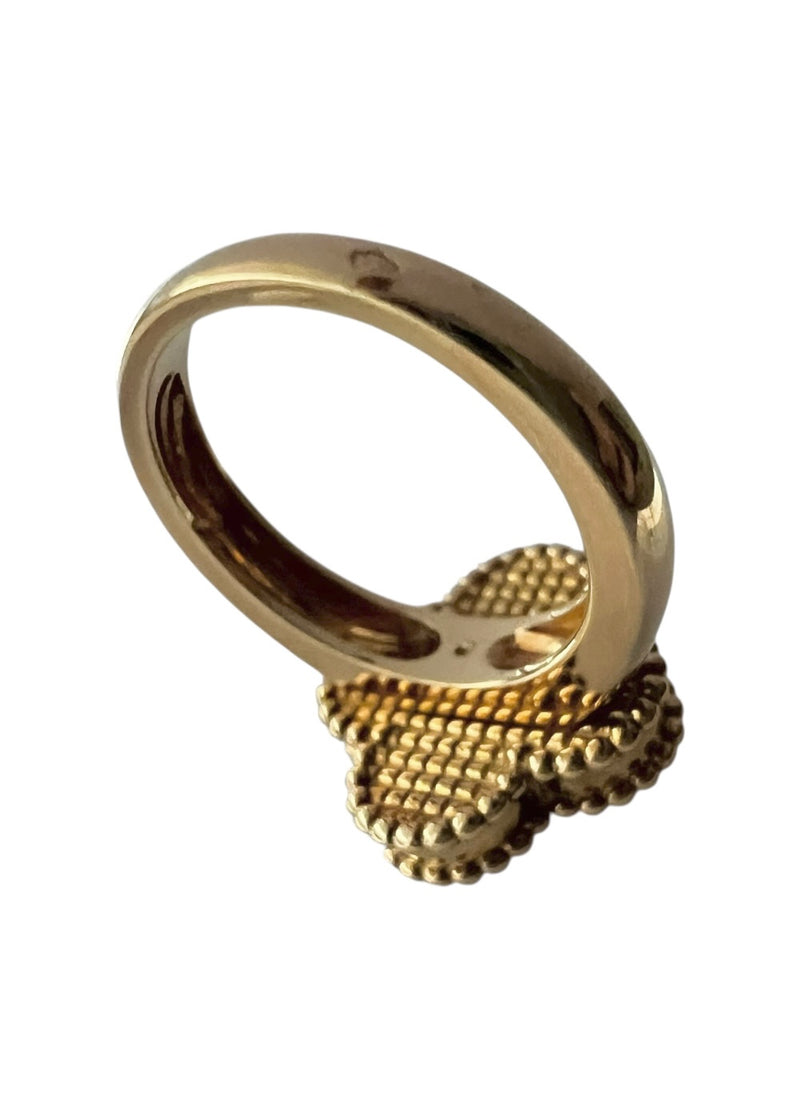 VAN CLEEF & ARPELS VINTAGE ALHAMRA 18K RING 48