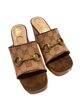 GUCCI GG CANVAS SANDALS 36