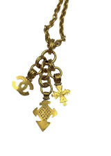 VINTAGE CHANEL NECKLACE WITH 3PENDANTS