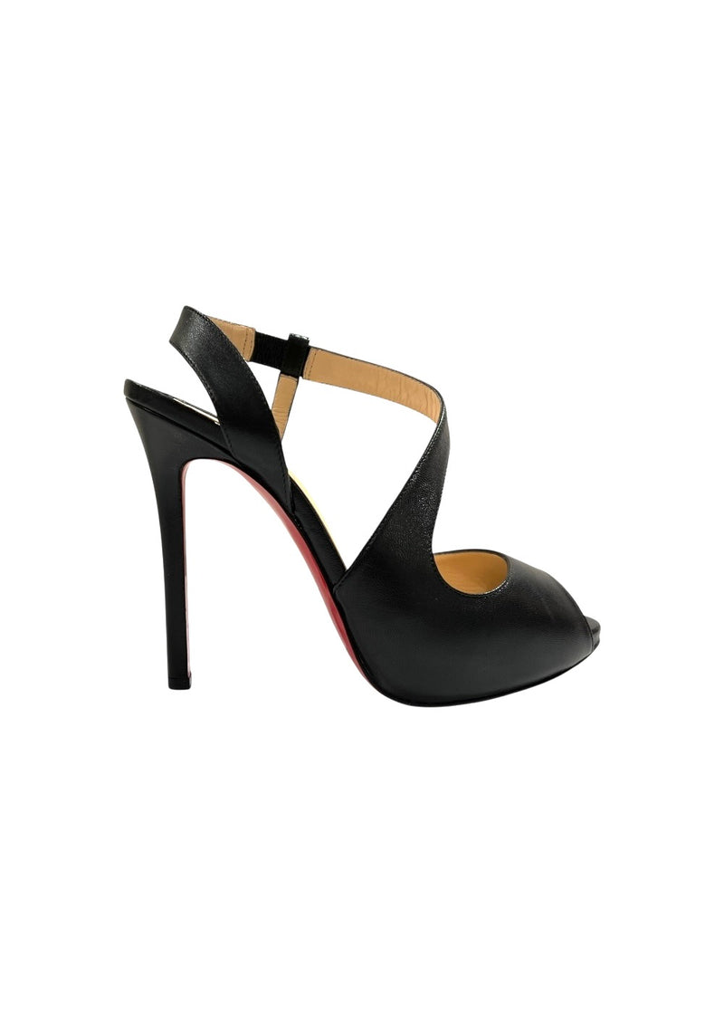 CHRISTIAN LOUBOUTIN VIVEKA LEATHER HEELS 36.5
