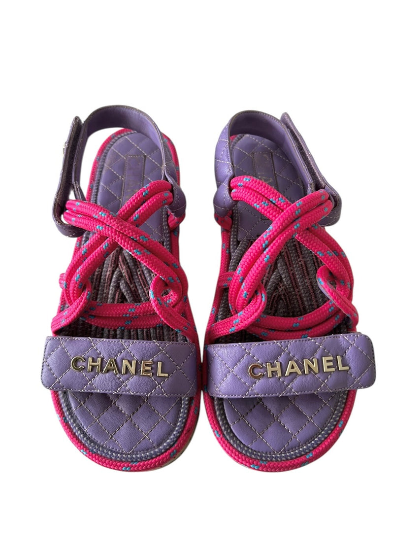 CHANEL DAD SANDALS 39