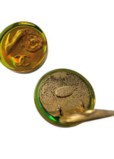 CHANEL VINTAGE RESIN EARRINGS