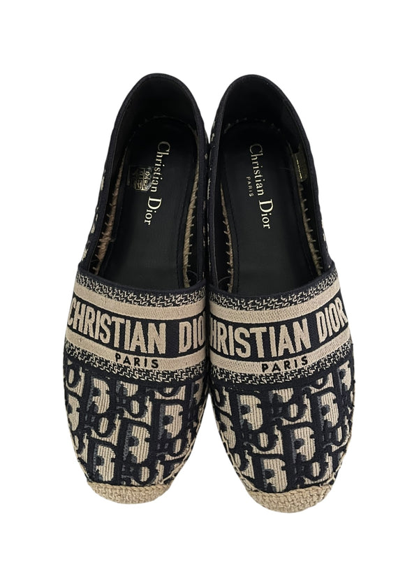 CHRISTIAN DIOR GRANVILLE ESPADRLLE 38