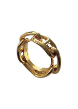 HERMES GOLD SCARF RING