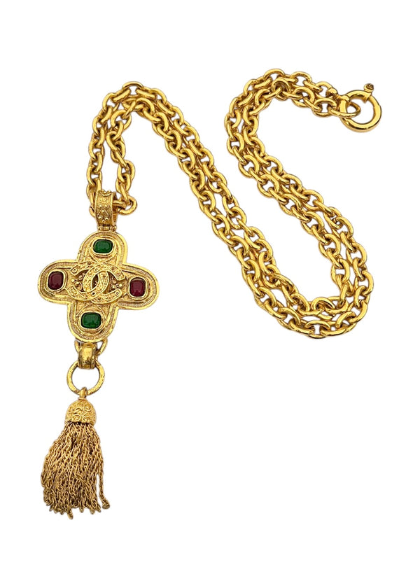 CHANEL VINTAGE GRIPOIX NECKLACE