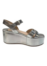 PRADA METALLIC PLATFORM SANDALS 36