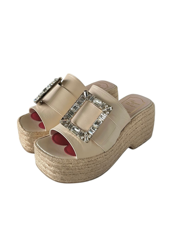 ROGER VIVIER WEDGE SANDALS 36