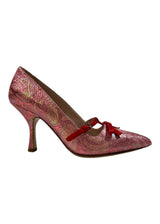 MIU MIU PINK FUOCO PUMP 37.5