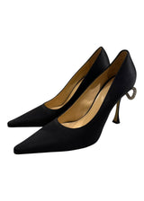 MACH & MACH DOUBLE BOW CRYSTAL SATIN PUMP 39
