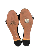 AQUAZZURA BLACK SUEDE WILD THING SANDAL 38