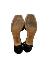BURBERRY BLACK LEATHER OPEN TOE SANDALS 36.5