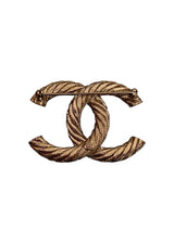 CHANEL CC RHINESTONE BROOCH