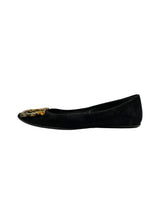 ROGER VIVIER BLACK SUEDE FLATS 37