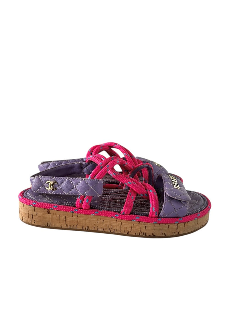 CHANEL DAD SANDALS 39