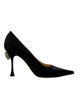 MACH & MACH DOUBLE BOW CRYSTAL SATIN PUMP 39