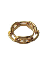 HERMES GOLD SCARF RING