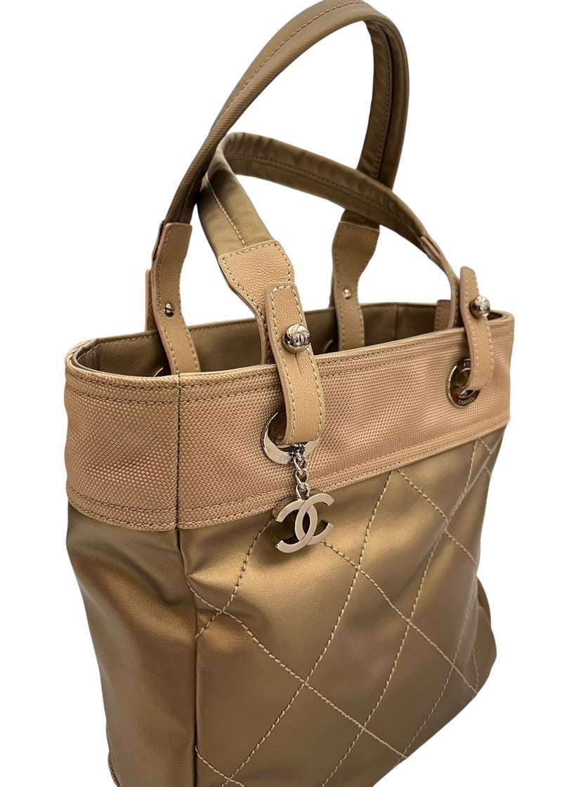 CHANEL BIARRITZ GOLD TOTE BAG