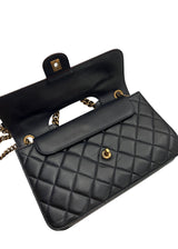 CHANEL FLAP NAVY BAG