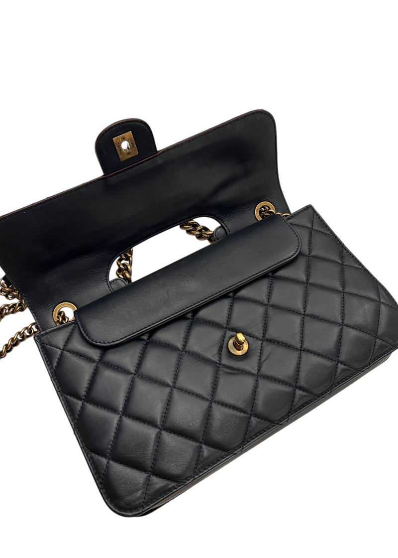 CHANEL FLAP NAVY BAG