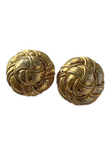 CHANEL CC VINTAGE CLIP EARRINGS