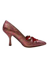 MIU MIU PINK FUOCO PUMP 37.5