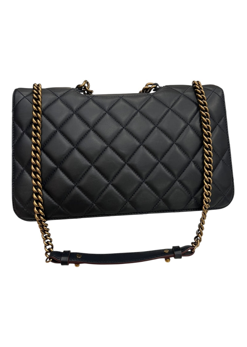 CHANEL FLAP NAVY BAG