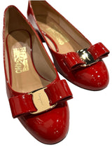 FERRAGAMO PATENT BALLERINA 36