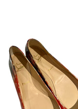 CHRISTIAN LOUBOUTIN PATENT FLATS 39