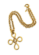 CHANEL CLOVER CHARM VINTAGE NECKLACE