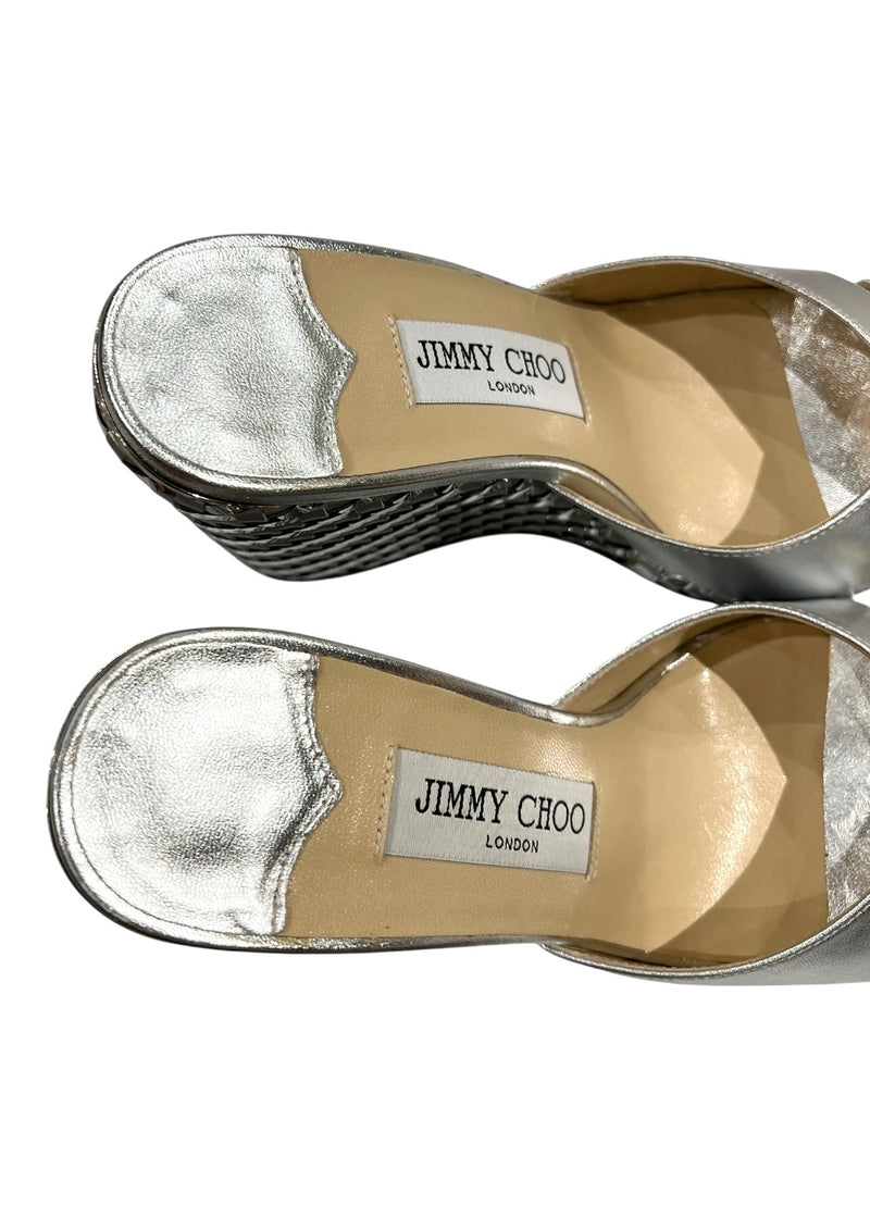 JIMMY CHOO ALMER WEDGE SANDALS 36