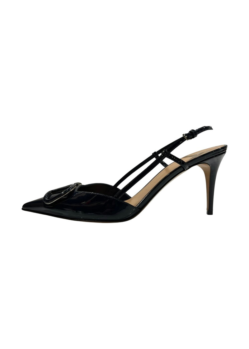 VALENTINI VLOGO PATENT SLINGBACK 40