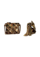 CHANEL FLAP BAG VINTAGE EARRINGS