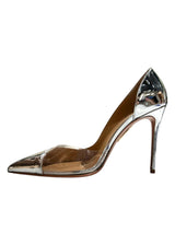 AQUAZZURA METALLIC PUMPS 38