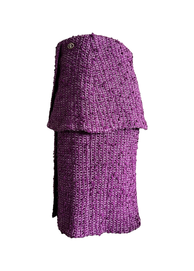 CHANEL PURPLE TWEED SET