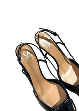 VALENTINI VLOGO PATENT SLINGBACK 40